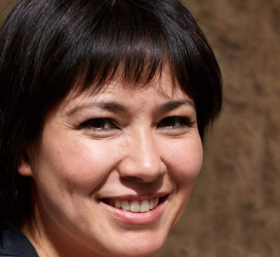 Portrait professionnel d'une femme souriante